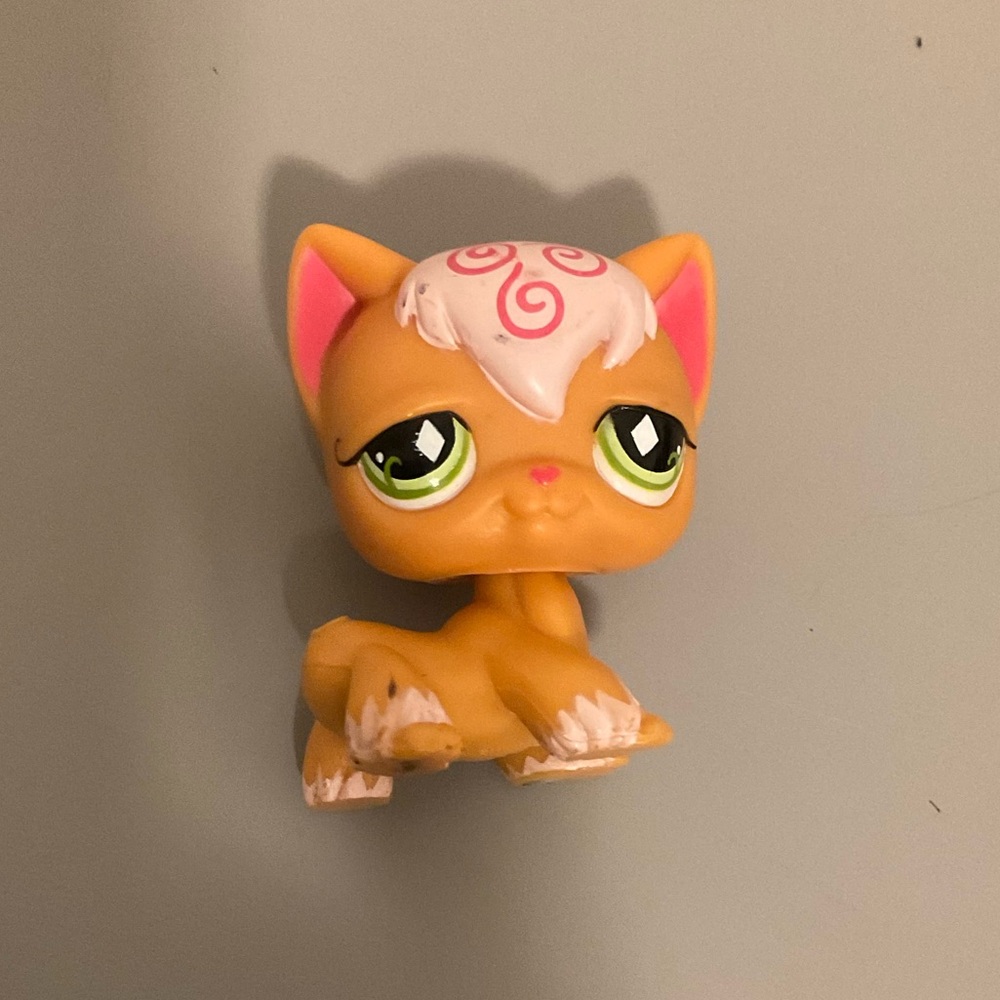 Lps #811 long hair cat Angora Cat Pet Shop